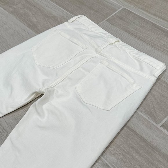 Everlane The Original Straight Leg Jean in Bone Ivory Off-White Denim Size 25 - Picture 7 of 14